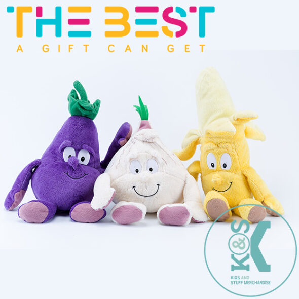 Mascottes en peluche, Marchandises pour enfants et autres, Légumes en peluche