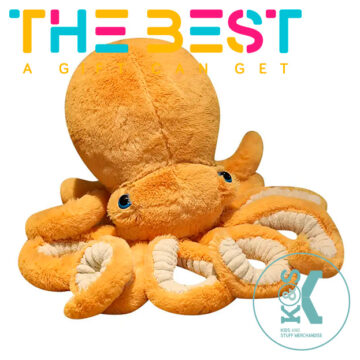 Kids and Stuff Plush Toys And Merchandise, Octopus Orange