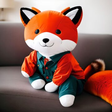 Kids and Stuff Plush Toys And Merchandise, Plush Fox sitting