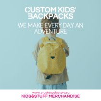 Kids and Stuff Merchandise, Plush Toys Factory, Drawstring and Backpacks