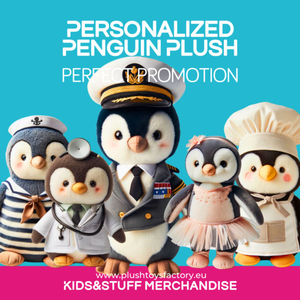 Kids and Stuff Merchandise, Plush Toys Factory, Penguin Plush Toy