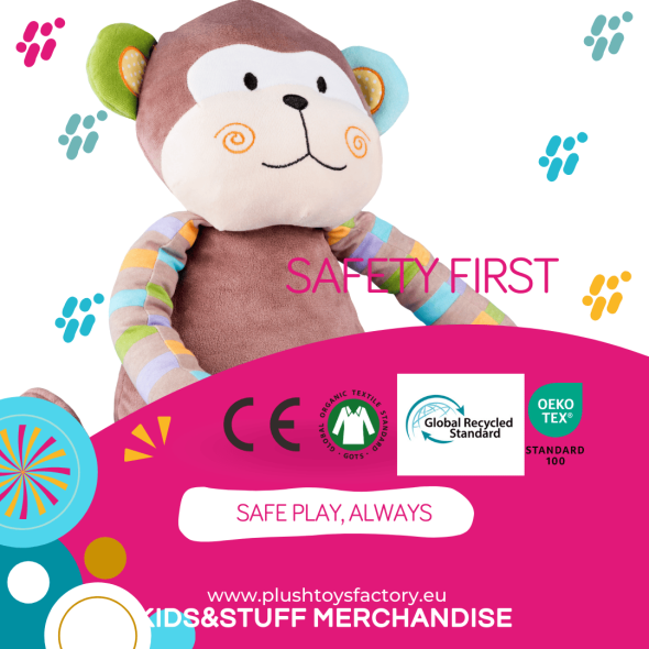 Kids and Stuff Merchandise, Plush Toys Factory, Sustainability, Safety, CE