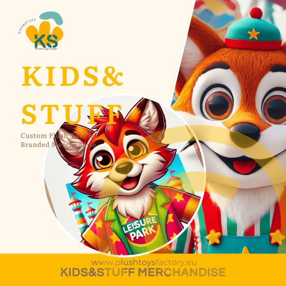 Custom plush toys made by Kids&Stuff Merchandise Bulgaria, Leisure Park Mascot