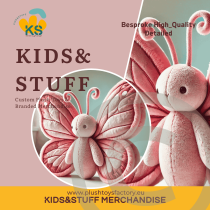 Custom plush toys made by Kids&Stuff Merchandise Bulgaria, Custom Bespoke Plush Butterfly