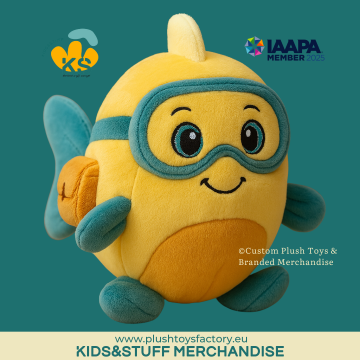Custom Fish Plush Toy – Scuba Diver Character