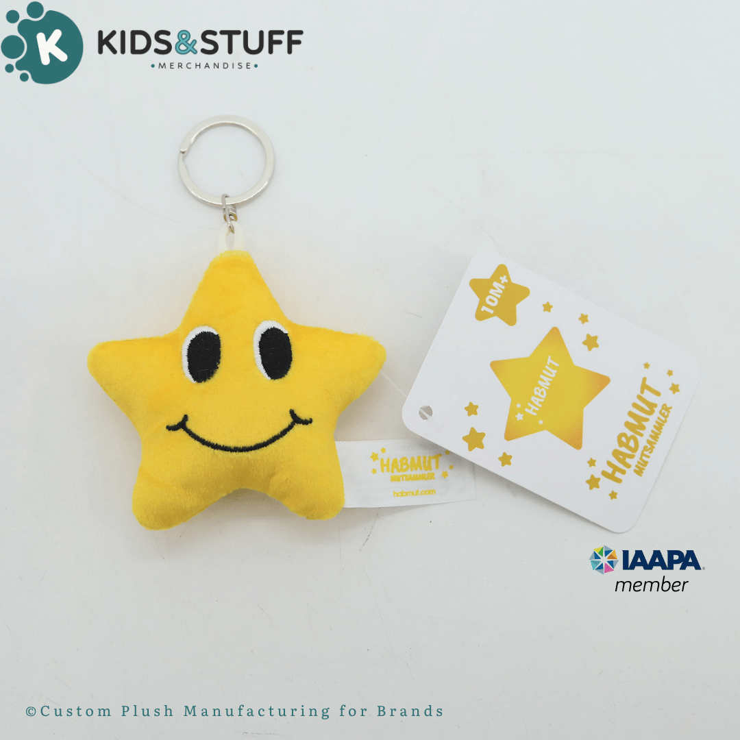 HABMUT® is built around the idea of making moments of courage visible. Custom plush stars made by Kids&Stuff Merchandise
