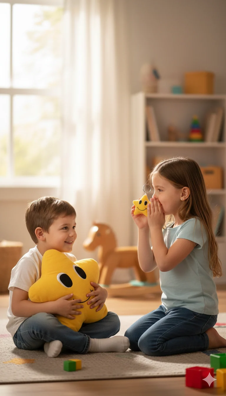 HABMUT® is built around the idea of making moments of courage visible. Custom plush stars made by Kids&Stuff Merchandise